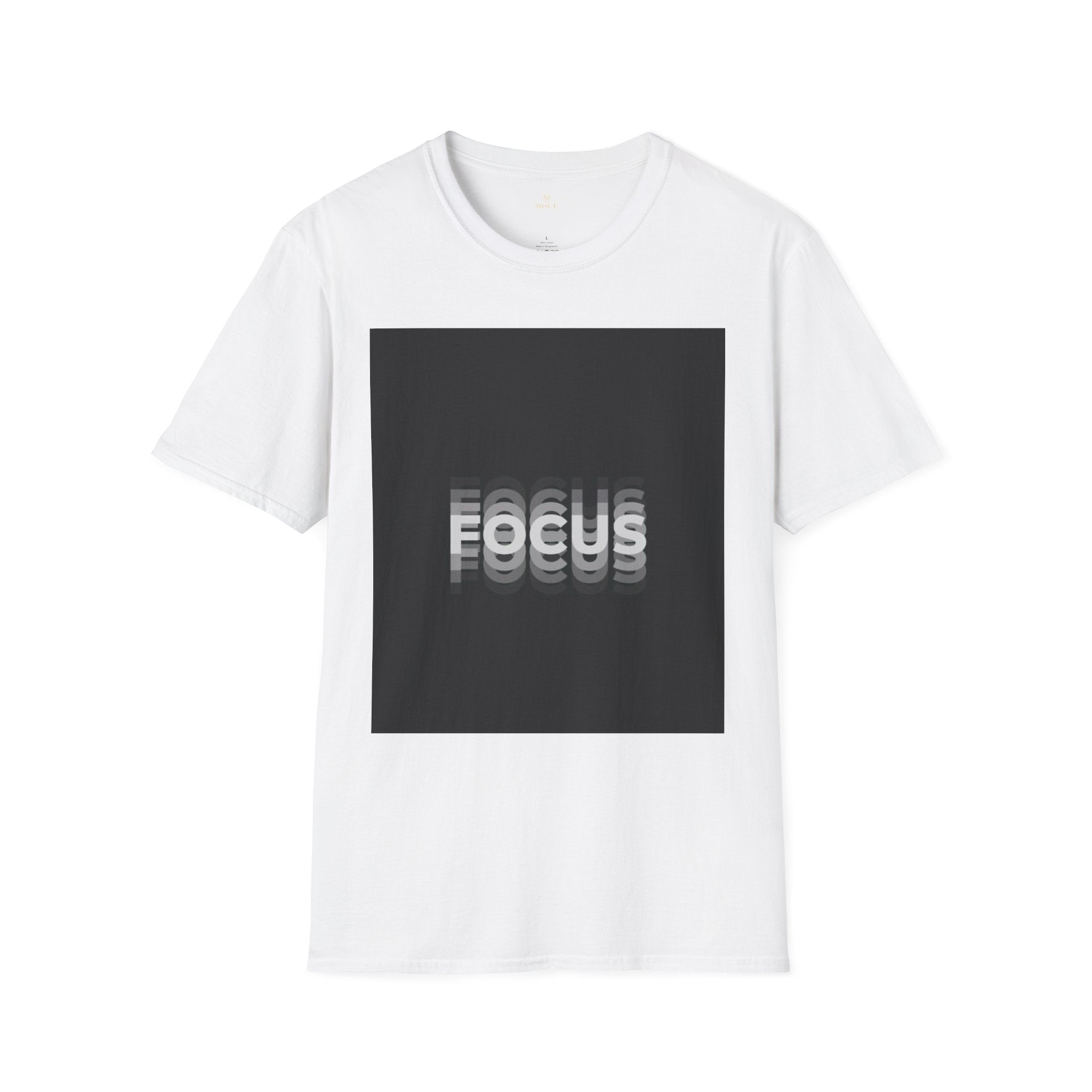 Focus Graphic T-Shirt — Minimalist Black Square Design