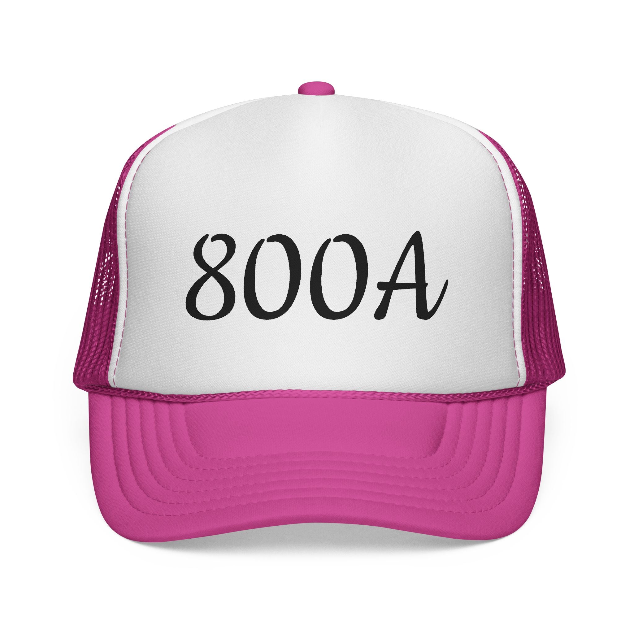 800A Trucker Cap — Vintage Script Mesh Hat