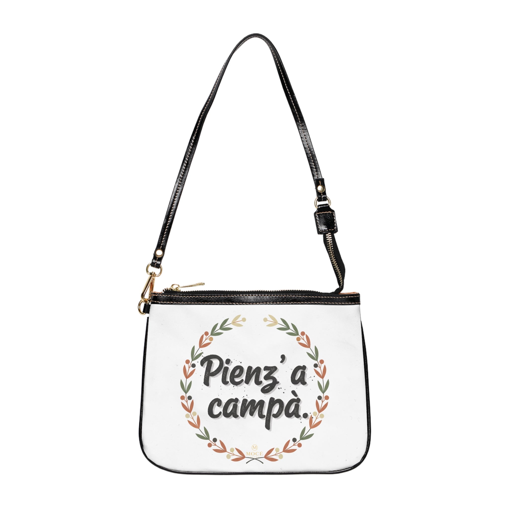 Small Shoulder Bag — "Pienz 'a campà" Floral Wreath Crossbody