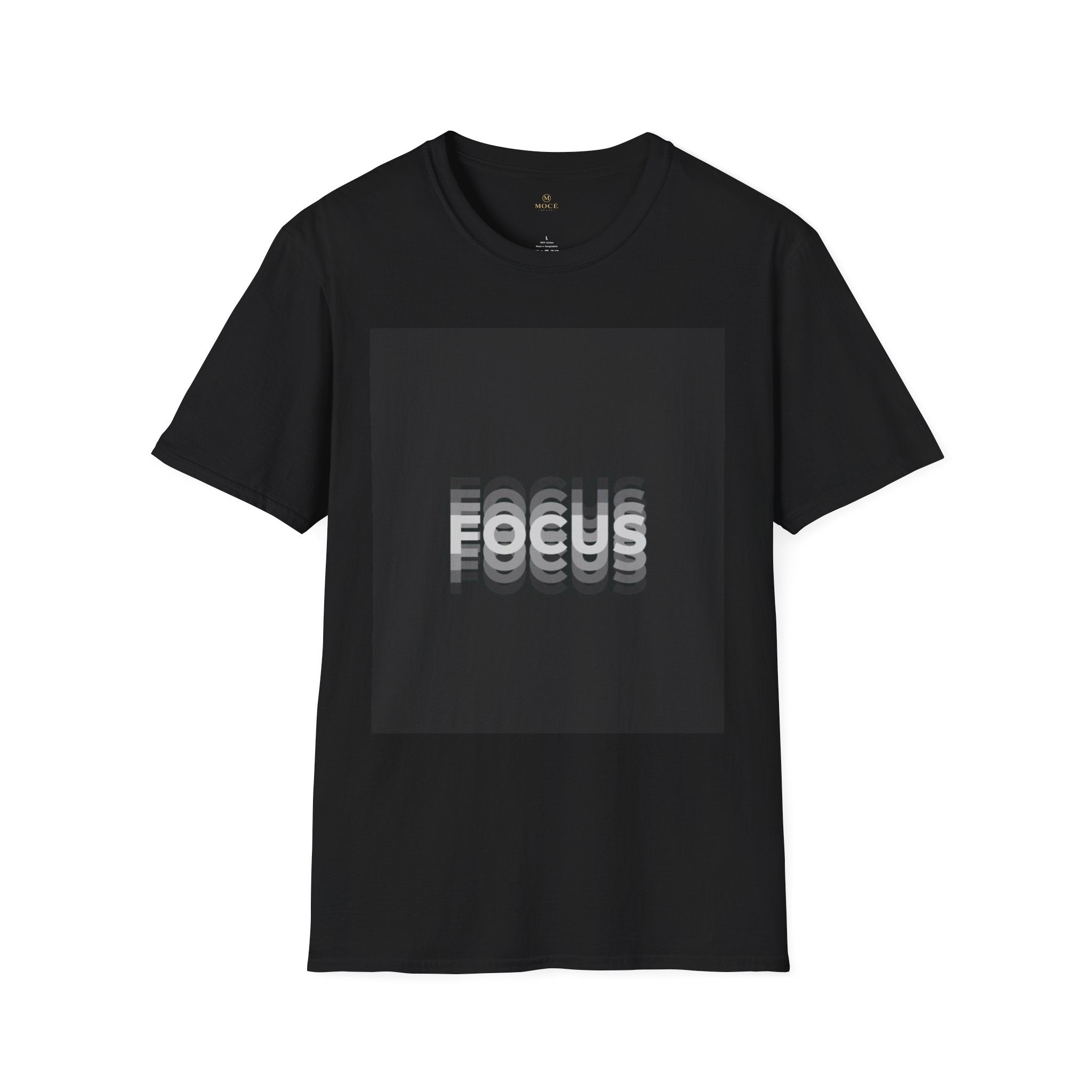 Focus Graphic T-Shirt — Minimalist Black Square Design