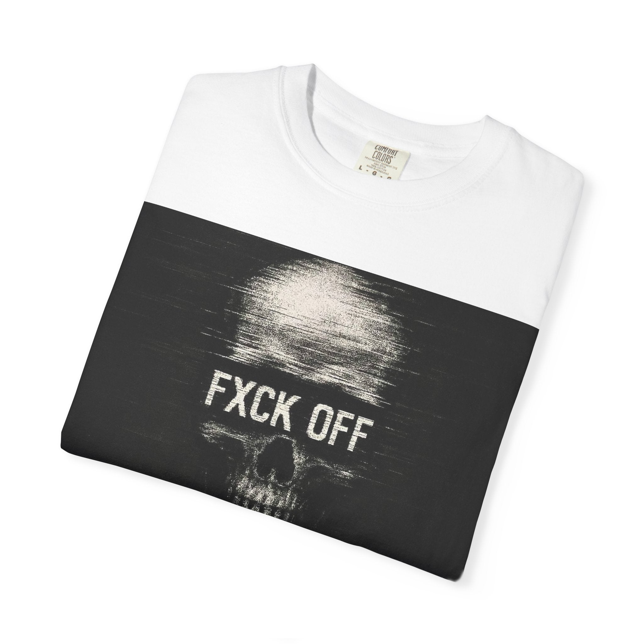 Skull 'FXCK OFF' Graphic T-Shirt