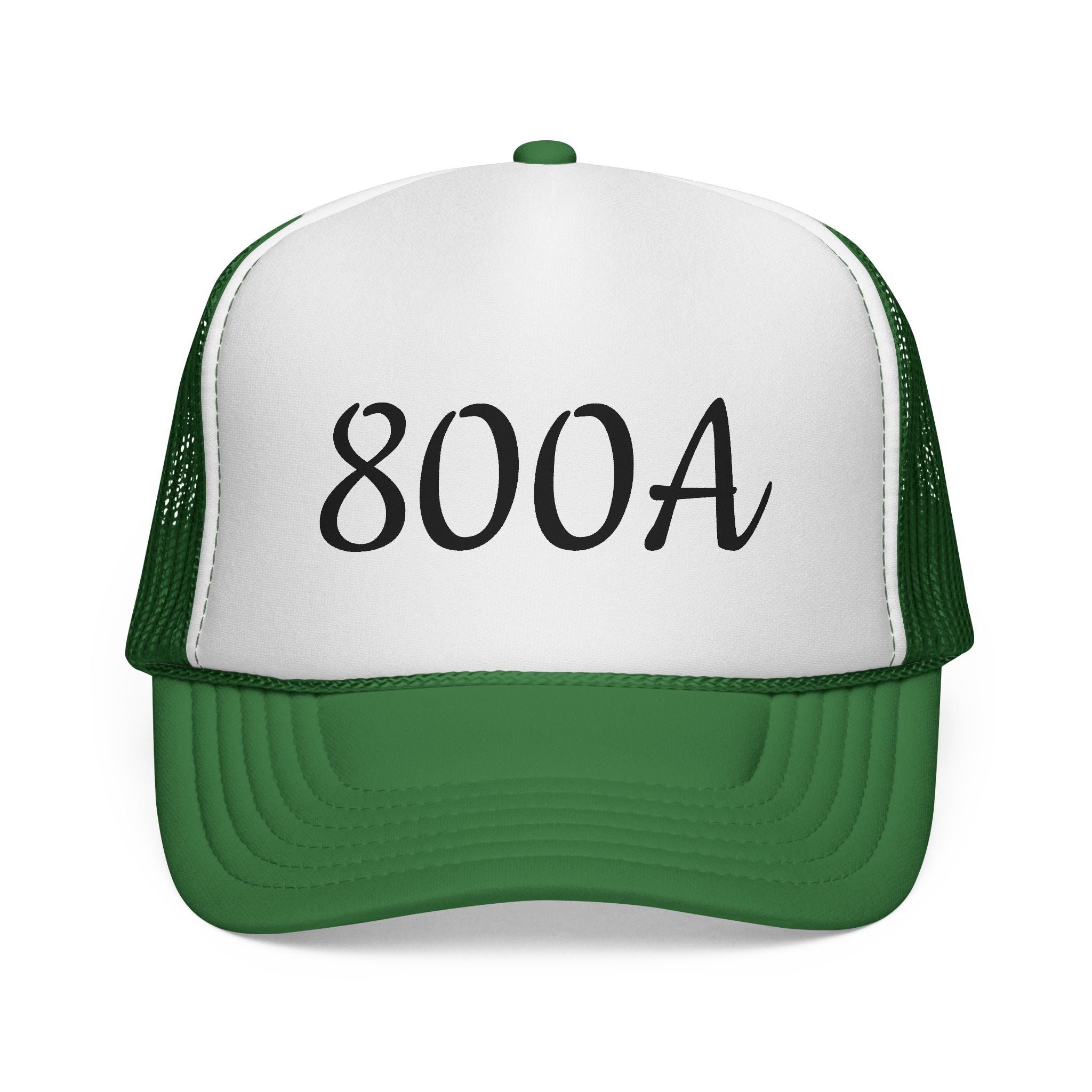 800A Trucker Cap — Vintage Script Mesh Hat