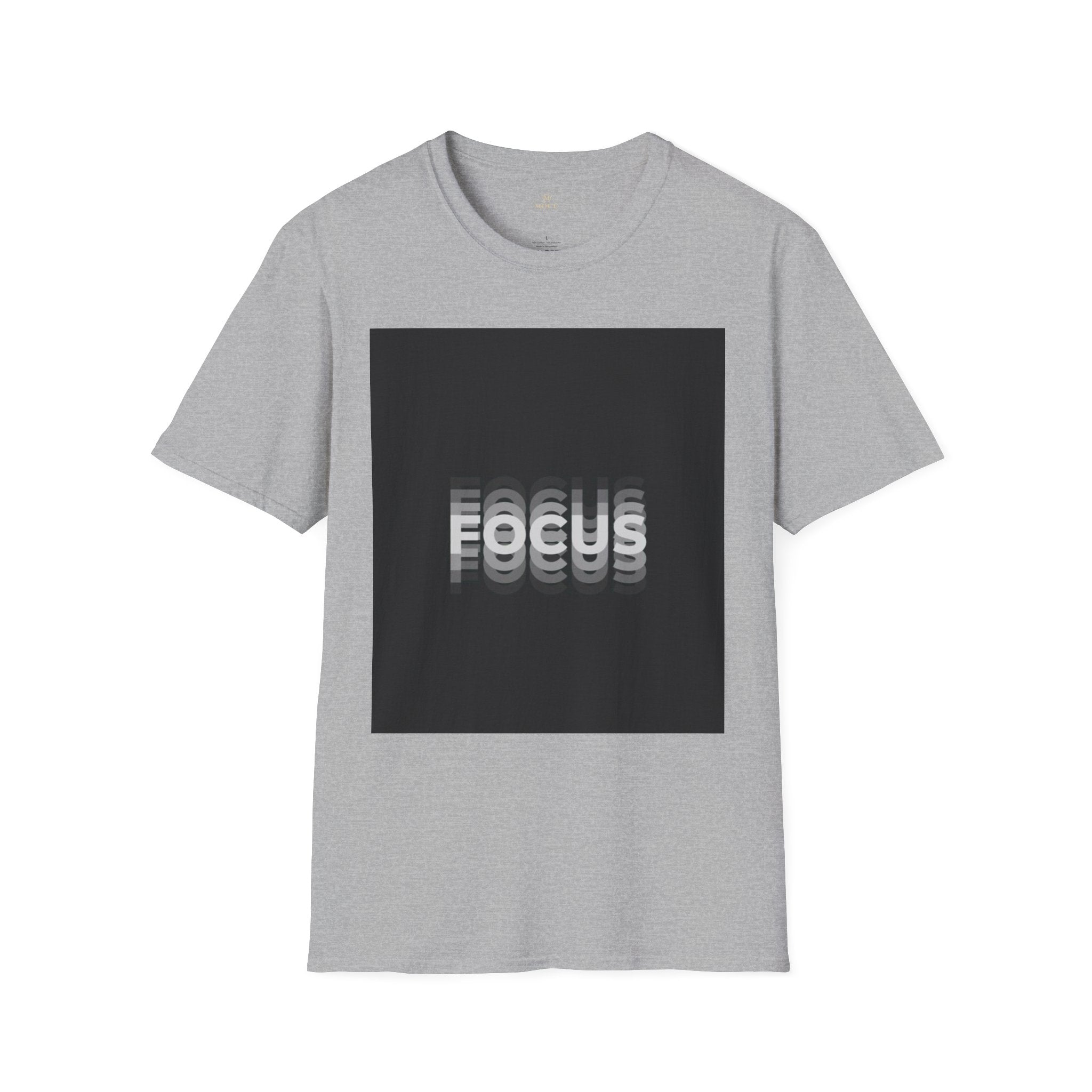 Focus Graphic T-Shirt — Minimalist Black Square Design
