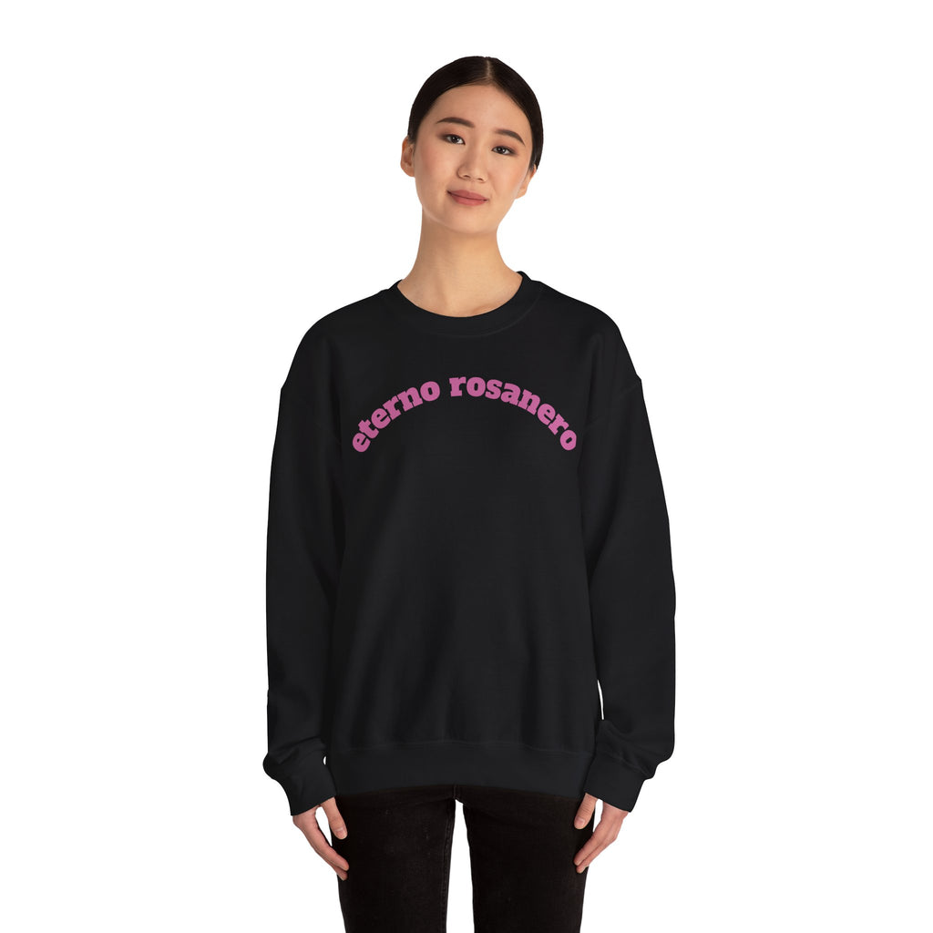 Eterno Rosanero Crewneck Sweatshirt — Palermo Pink Eagle Graphic