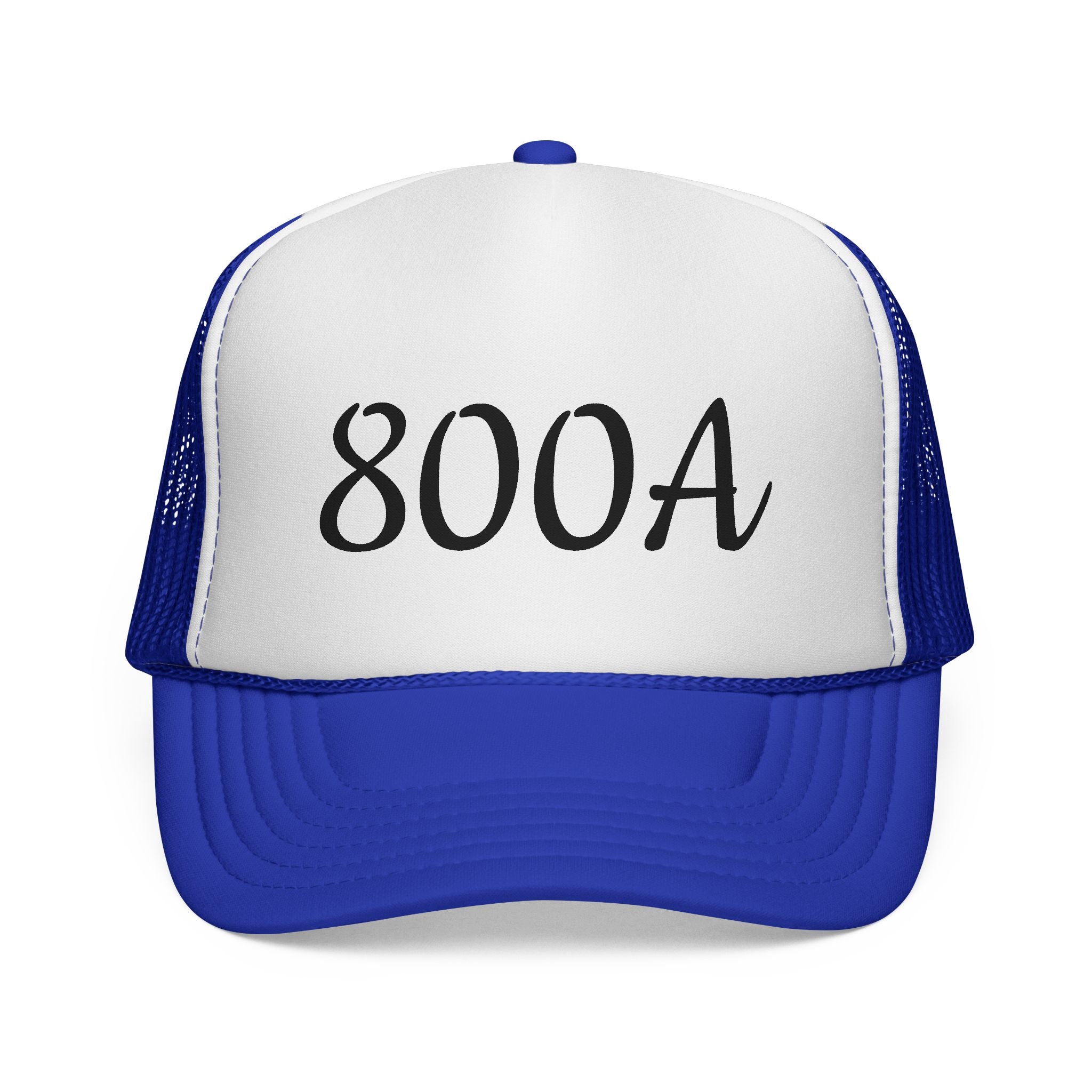 800A Trucker Cap — Vintage Script Mesh Hat