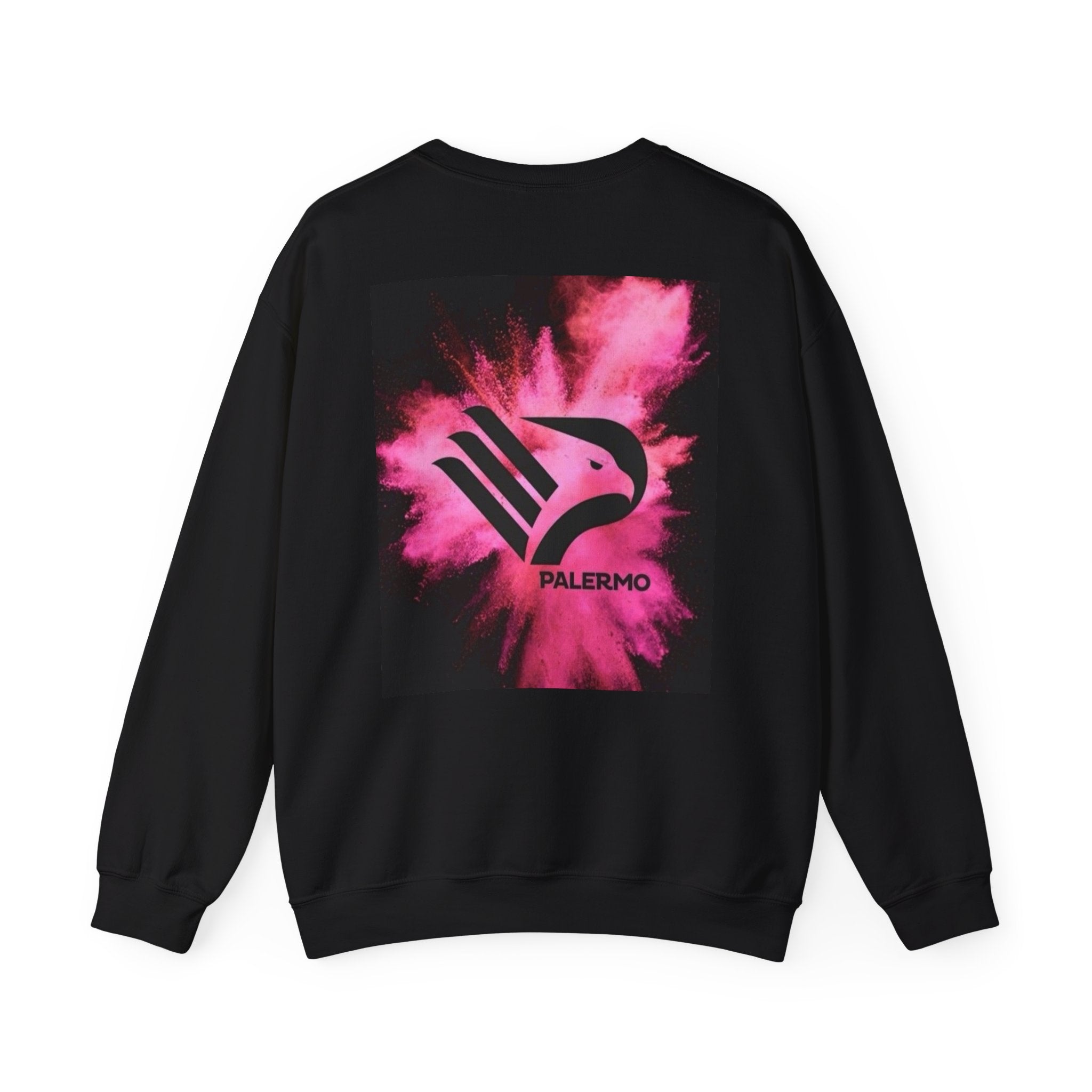 Eterno Rosanero Crewneck Sweatshirt — Palermo Pink Eagle Graphic