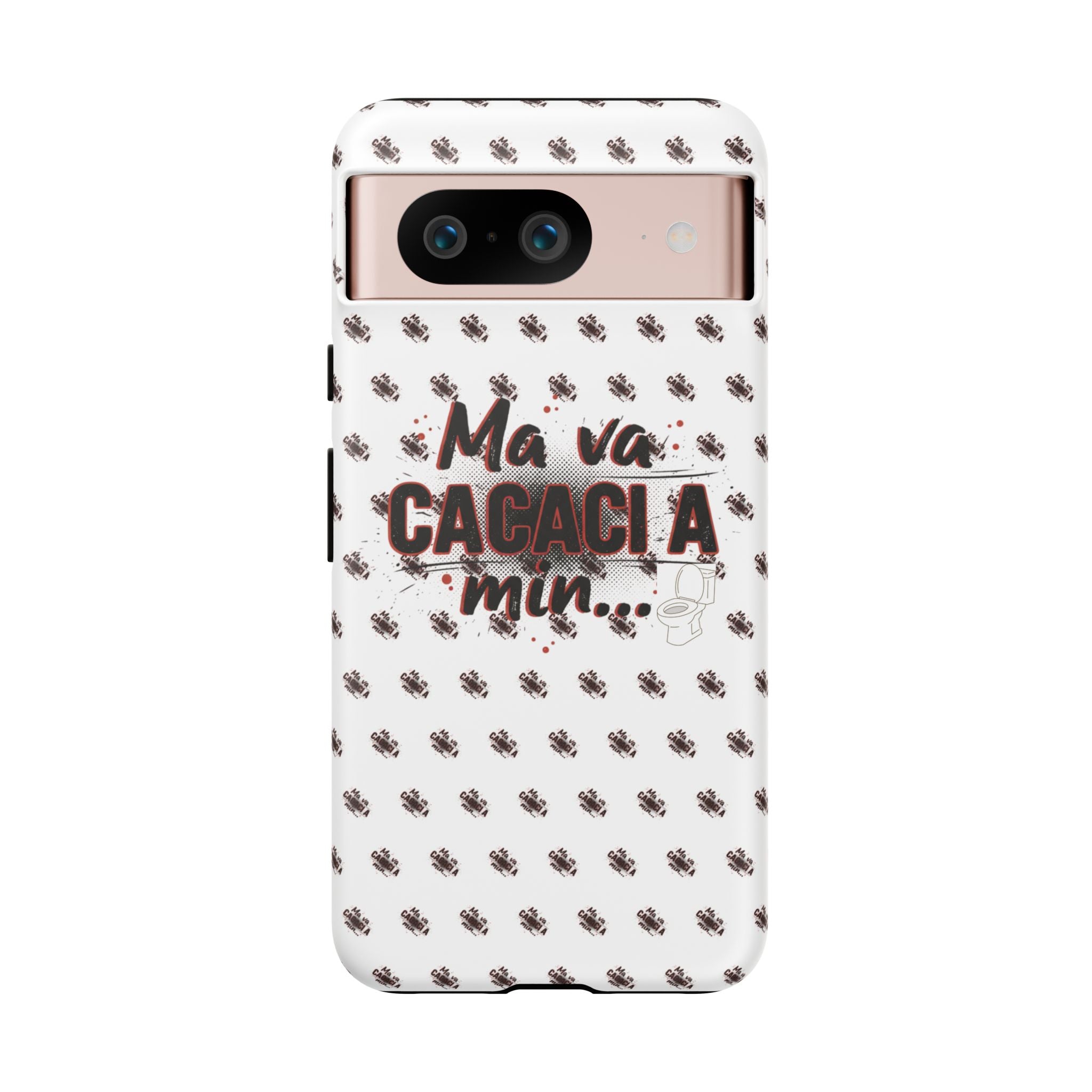 Tough Case — “Ma va cacaci a min...” Italian Phrase Phone Case with Pattern