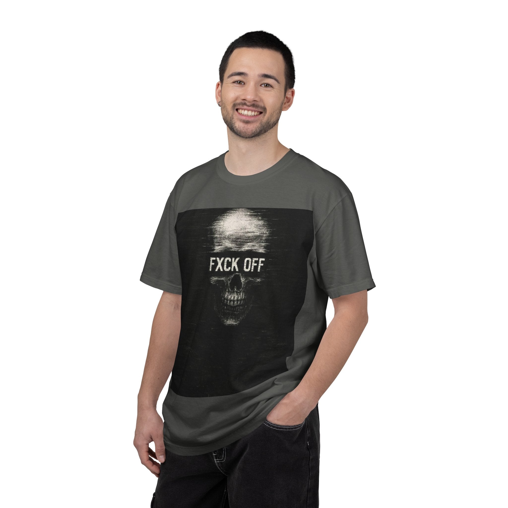 Skull 'FXCK OFF' Graphic T-Shirt
