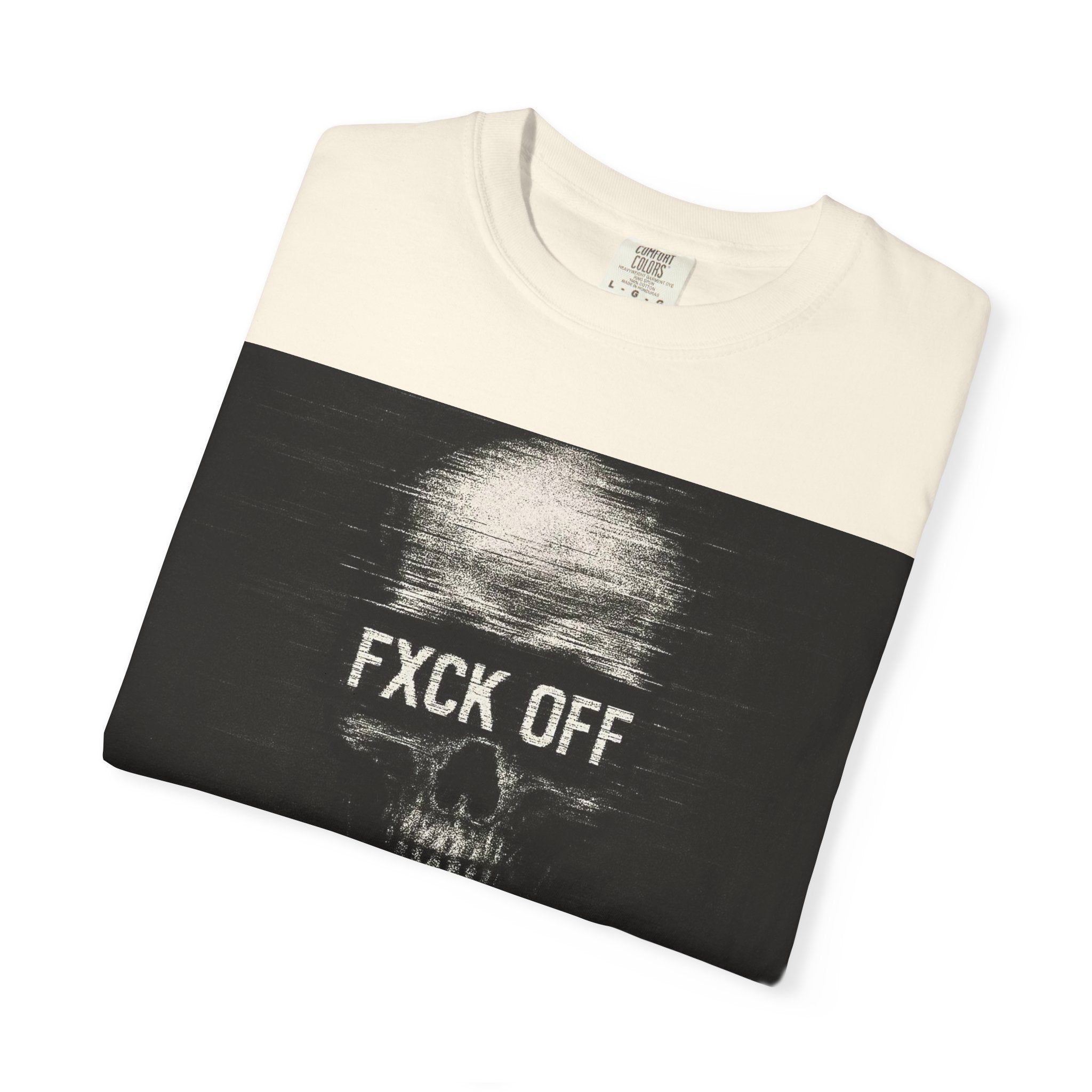 Skull 'FXCK OFF' Graphic T-Shirt