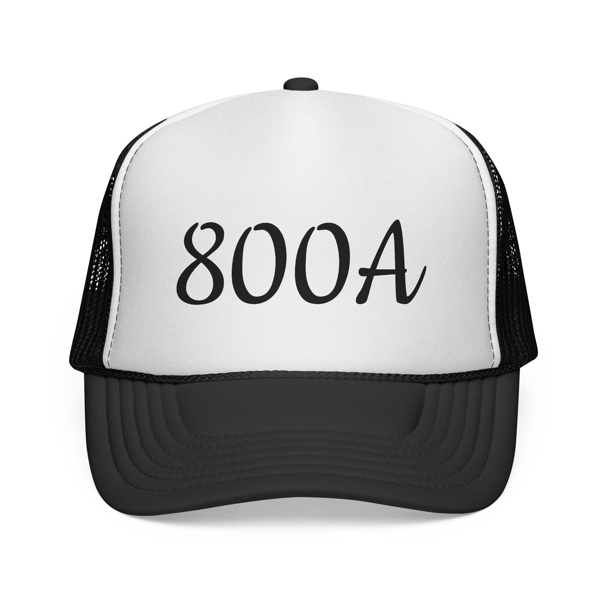 800A Trucker Cap — Vintage Script Mesh Hat