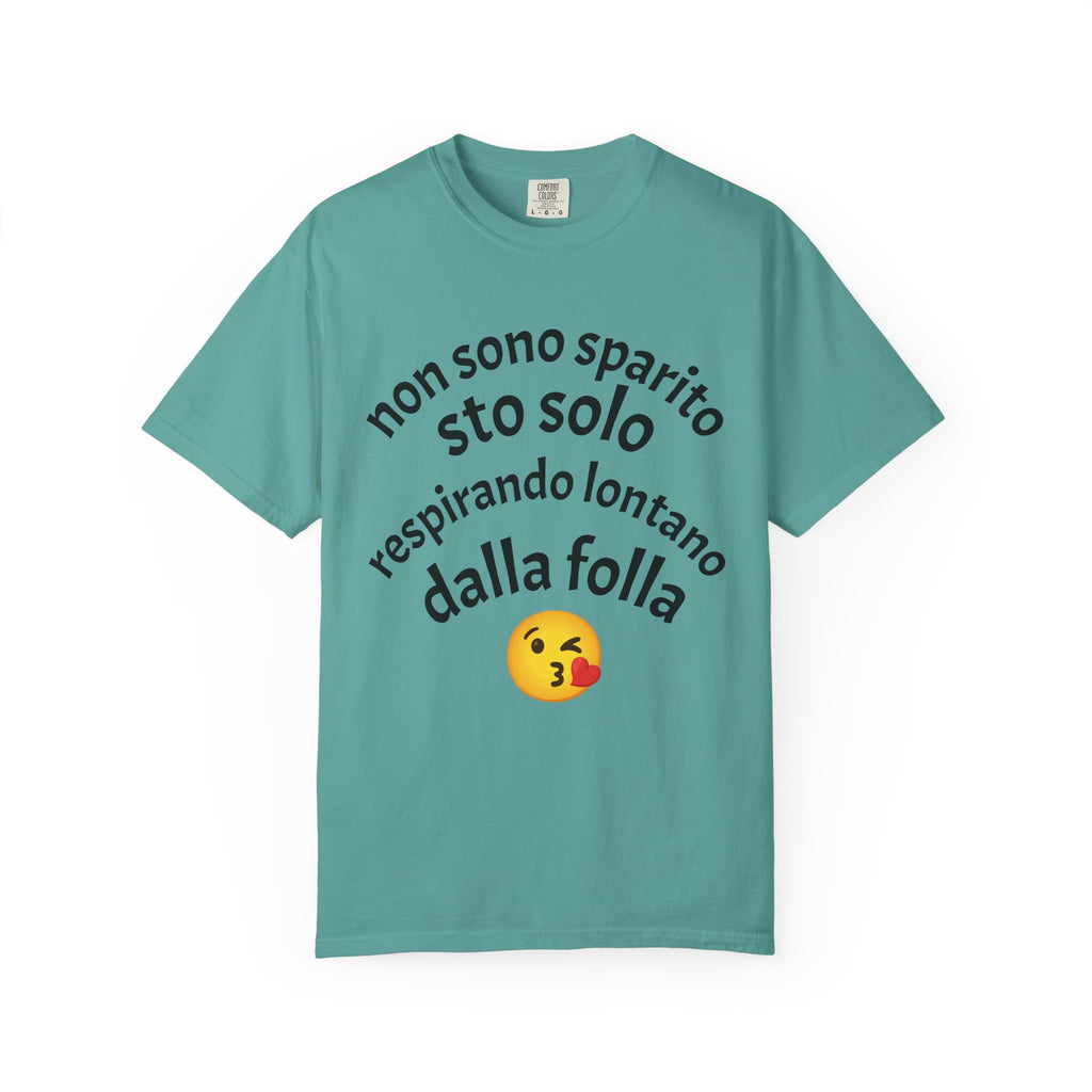 Graphic T-Shirt — Design— "Non Sono Sparito, Sto Solo Respirando" Italian Quote Tee