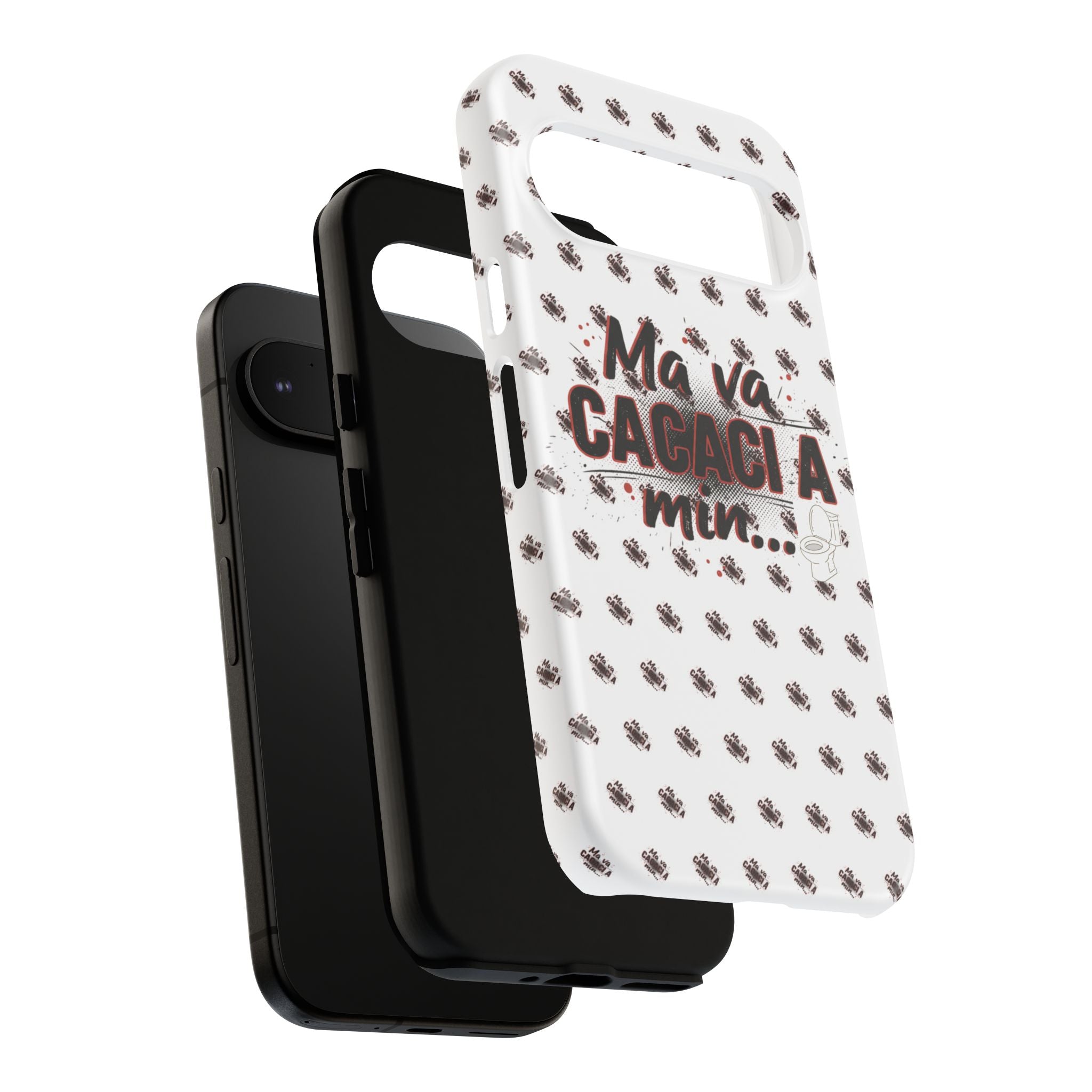 Tough Case — “Ma va cacaci a min...” Italian Phrase Phone Case with Pattern