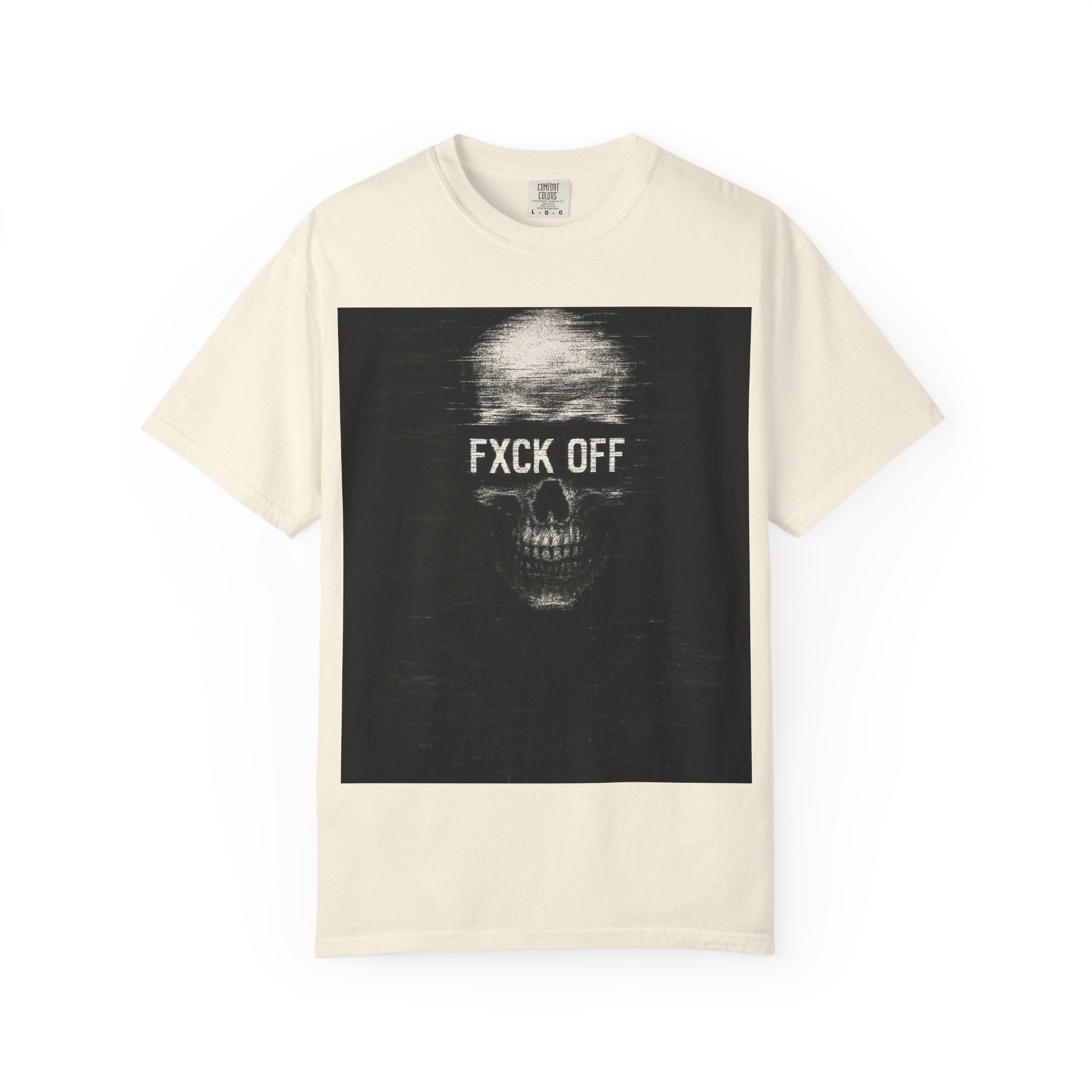 Skull 'FXCK OFF' Graphic T-Shirt