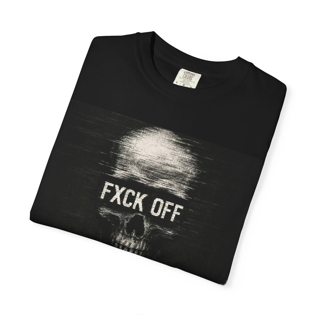 Skull 'FXCK OFF' Graphic T-Shirt