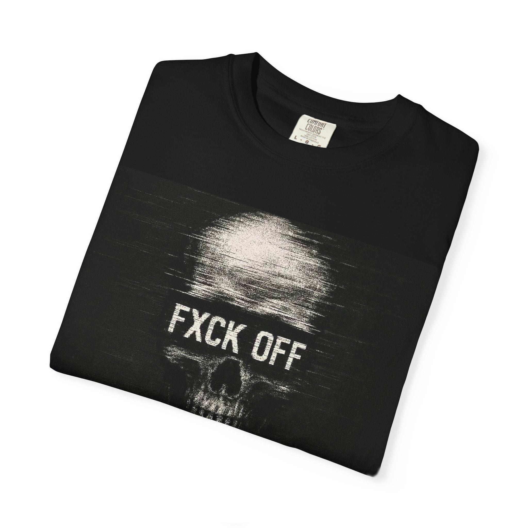 Skull 'FXCK OFF' Graphic T-Shirt