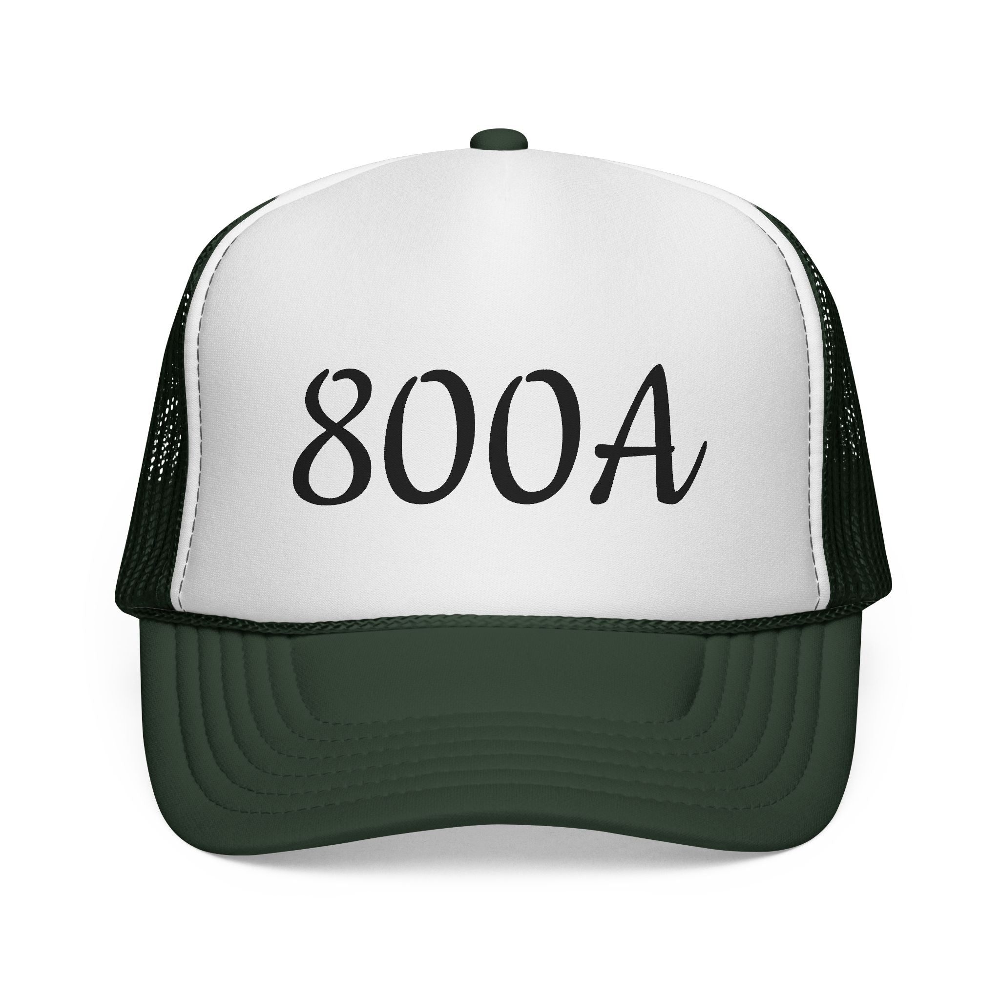 800A Trucker Cap — Vintage Script Mesh Hat