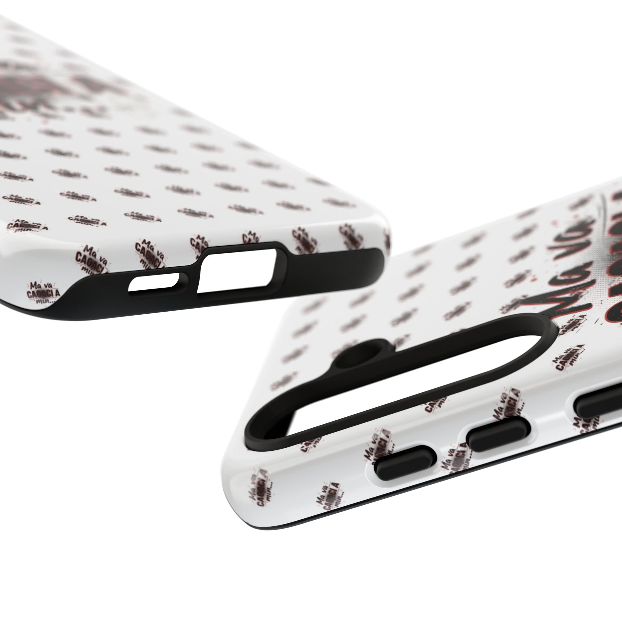 Tough Case — “Ma va cacaci a min...” Italian Phrase Phone Case with Pattern