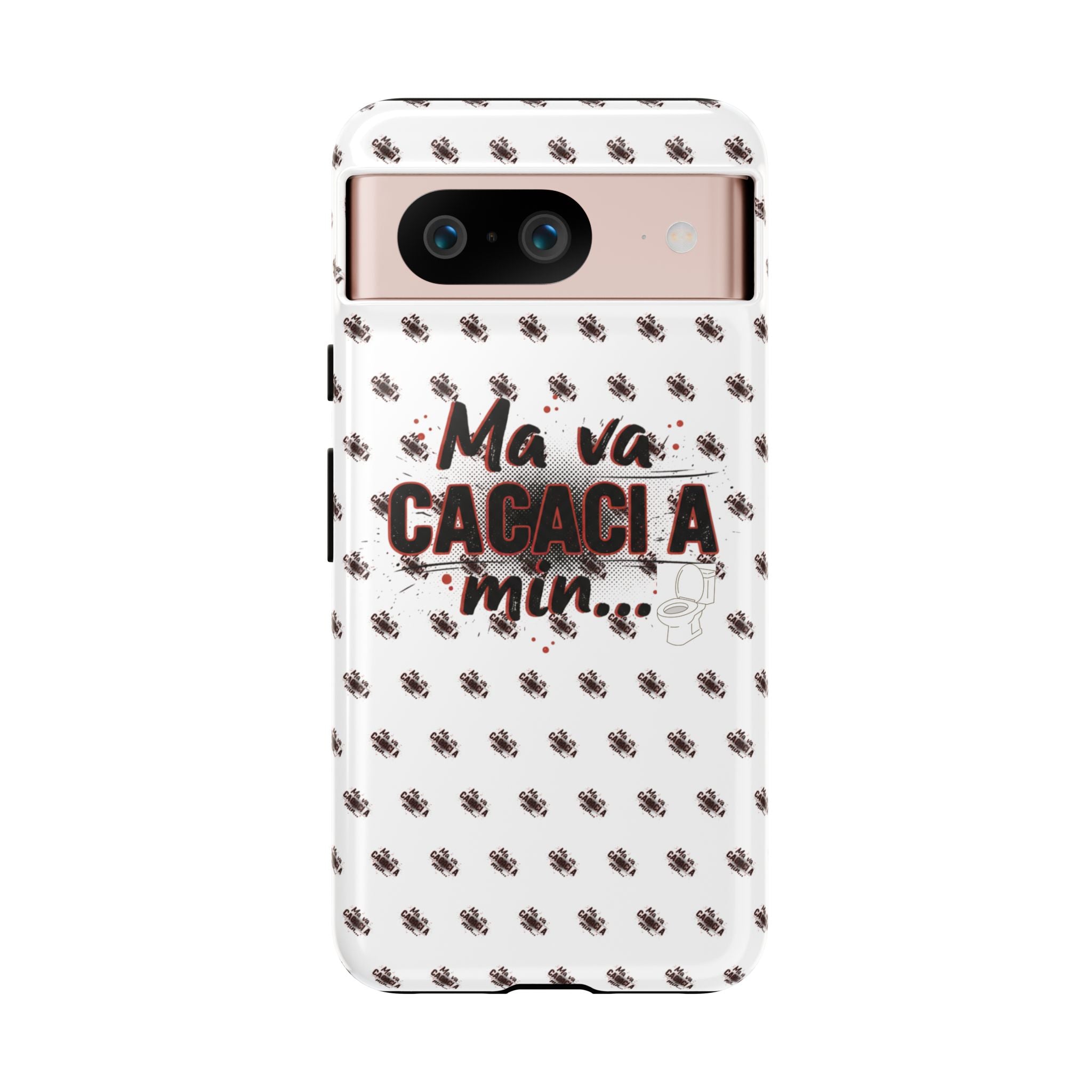 Tough Case — “Ma va cacaci a min...” Italian Phrase Phone Case with Pattern
